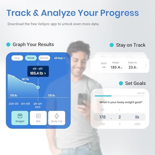 White Bluetooth smart scale for BMI and fat — photo 4