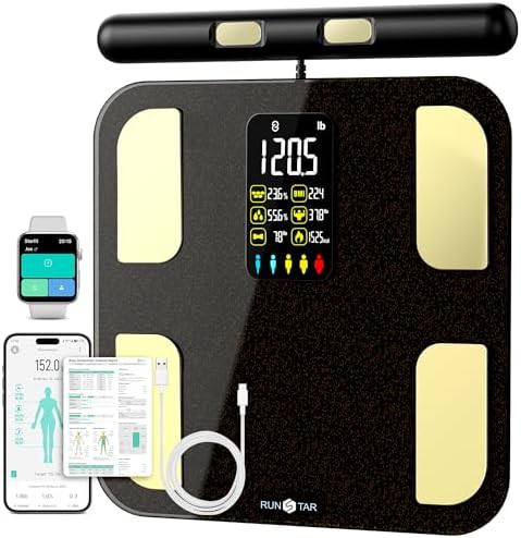 Rechargeable eight electrode scale with BMR