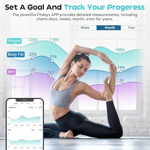White rechargeable smart scale with heart rate — photo 3