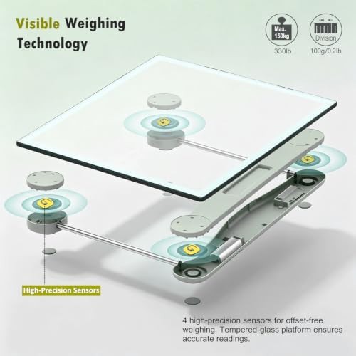 Digital bathroom scale for precision weighing — photo 3