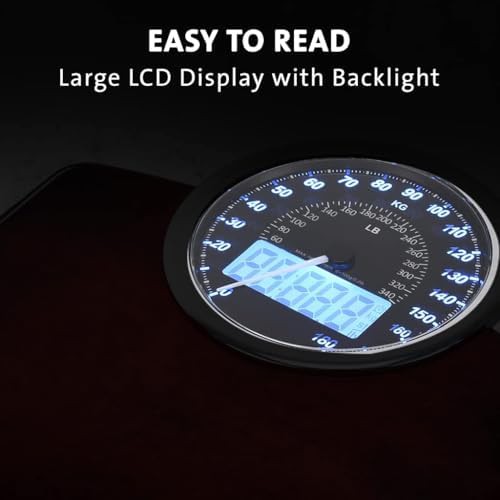 Black digital and analog hybrid scale — photo 4