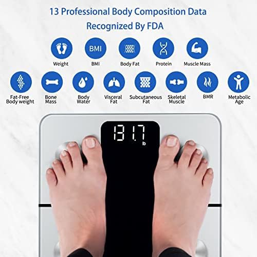 Smart body composition scale in silver — photo 3
