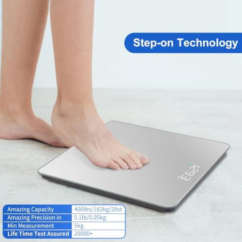 Clear glass precision digital weight scale — photo 3