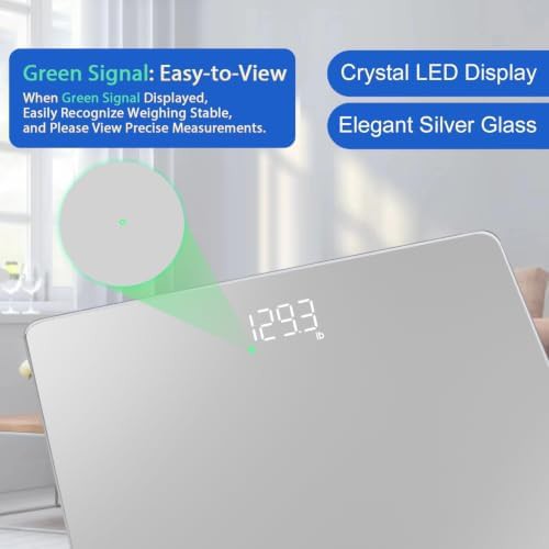 Clear glass precision digital weight scale — photo 4