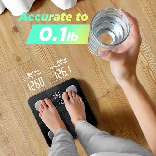 Digital scale with large display and heart rate — photo 3