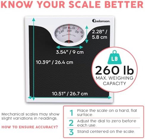 Analog weight scale with rubber surface — photo 3