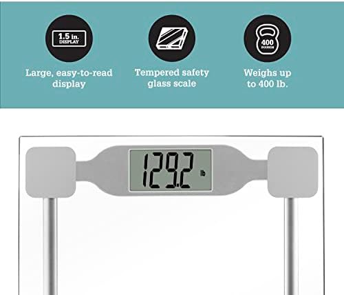 Thinner clear tempered glass digital scale — photo 3