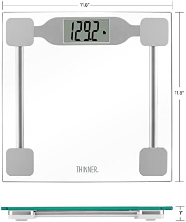 Thinner clear tempered glass digital scale — photo 5