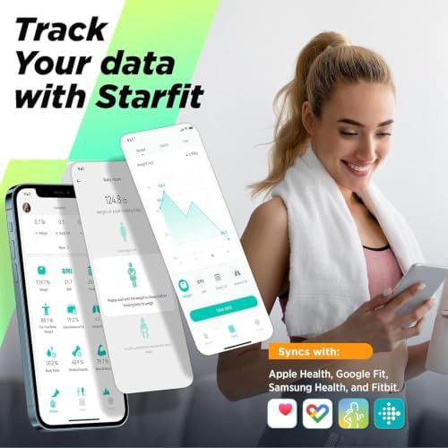 White smart scale with thirteen metrics — photo 4