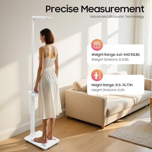 Digital physician scale with height rod — photo 4