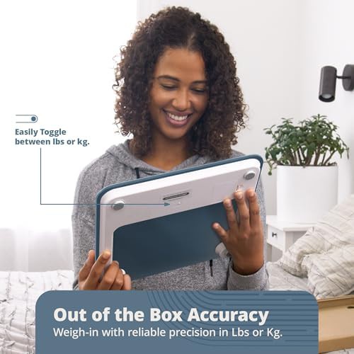 Stone blue digital scale for seniors — photo 3