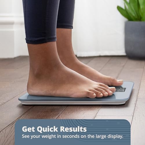 Stone blue digital scale for seniors — photo 5