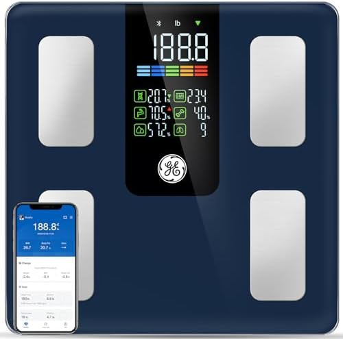 Smart body composition scale with large display