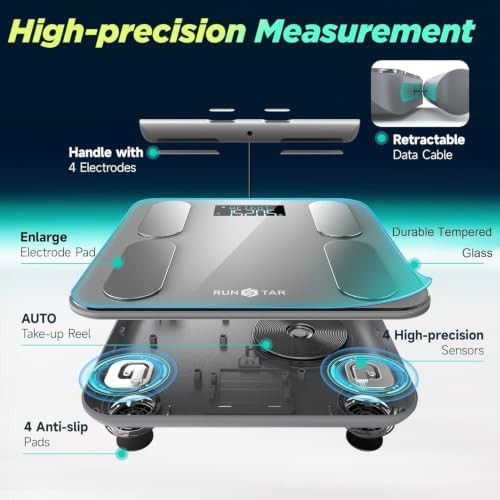 Smart fitness scale with eight electrode sensors — photo 4