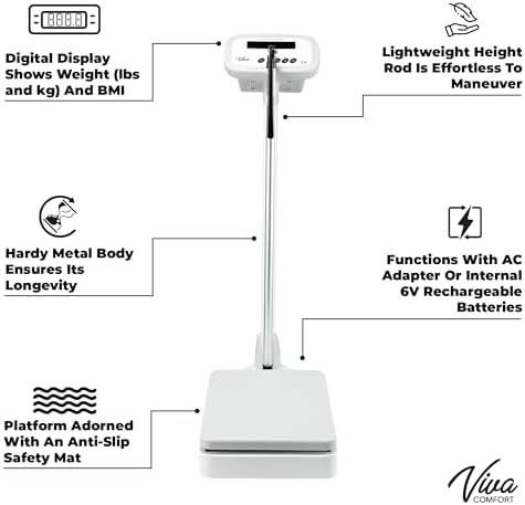 Digital Medical Scale with Integrated Height Rod — photo 3
