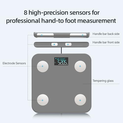 Black smart scale with eight electrode analysis — photo 4