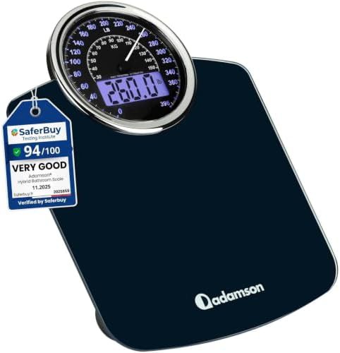 Hybrid analog and digital backlit scale