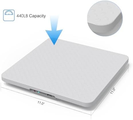 Ultra thin white medical floor scale — photo 3