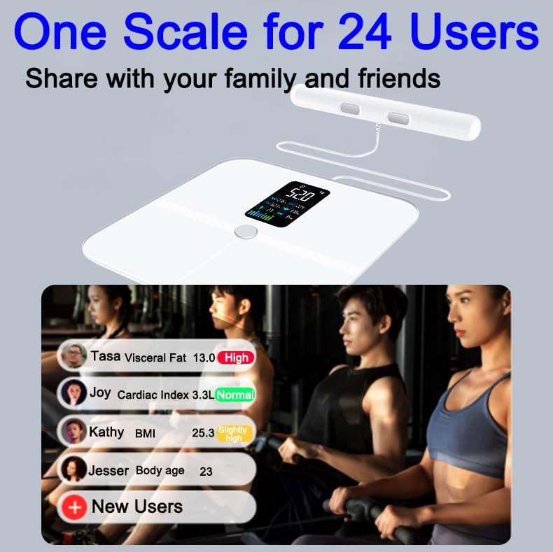 Eight electrode white smart scale — photo 4