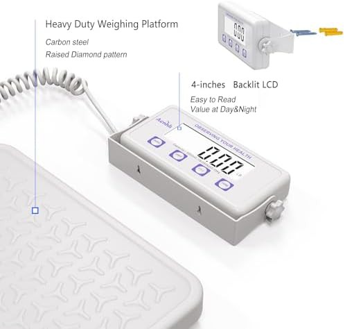Heavy duty medical scale with adapter — photo 3