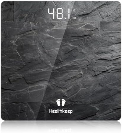 Marbled gray ultra slim digital scale