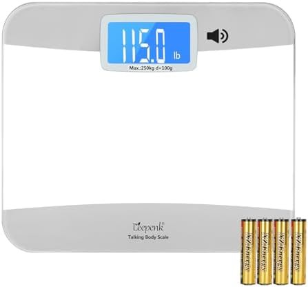 Talking digital scale for seniors