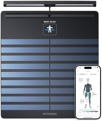 Black segmental body composition scan with ECG