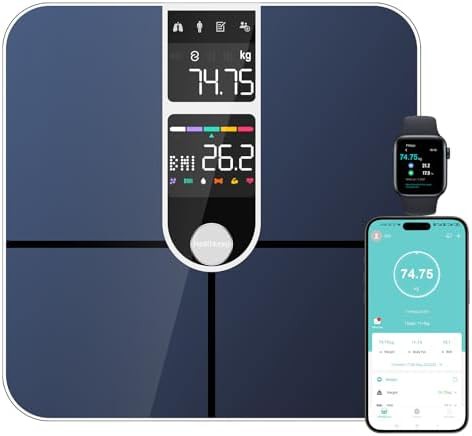 Silver dual display heart rate scale
