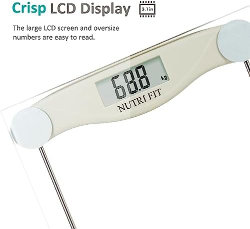 Grey digital weighing scale for bathroom — photo 4