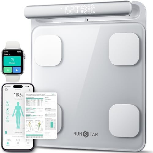 Eight electrode scale with printable body reports