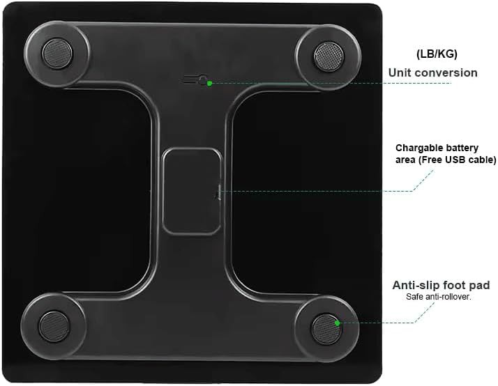 Rechargeable digital bathroom scale — photo 4