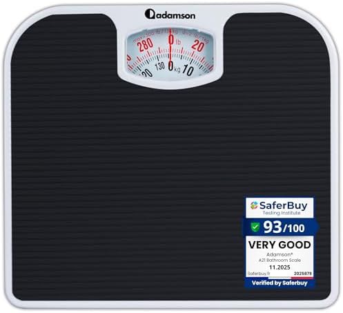 Black compact analog 300lb scale