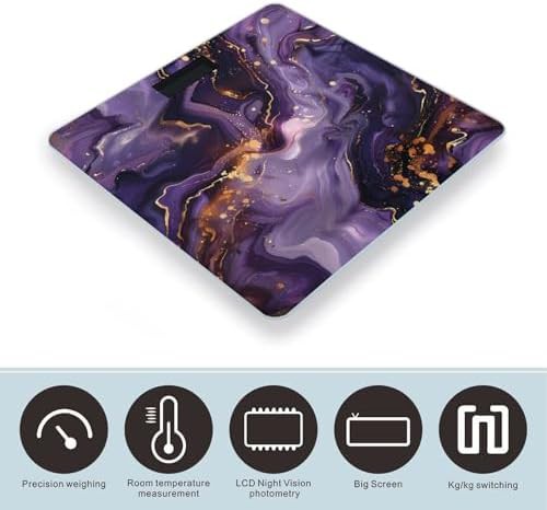 Purple and gold abstract digital scale — photo 3