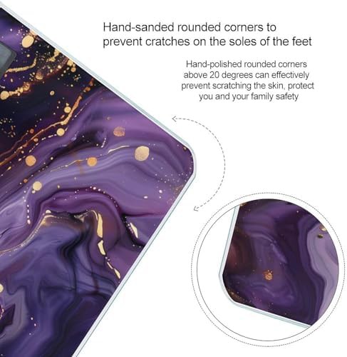 Purple and gold abstract digital scale — photo 4