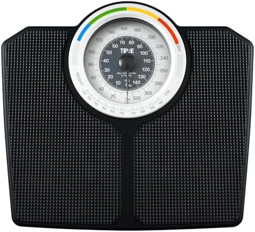 Analog mechanical dial bathroom weight scale