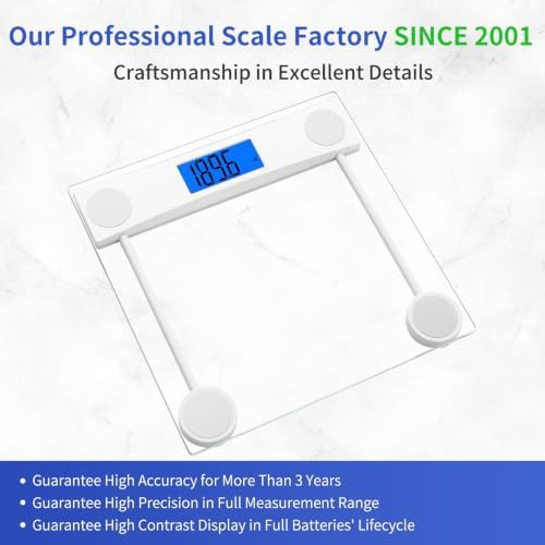 Clear tempered glass scale with backlit LCD — photo 3