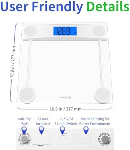 Clear tempered glass scale with backlit LCD — photo 4