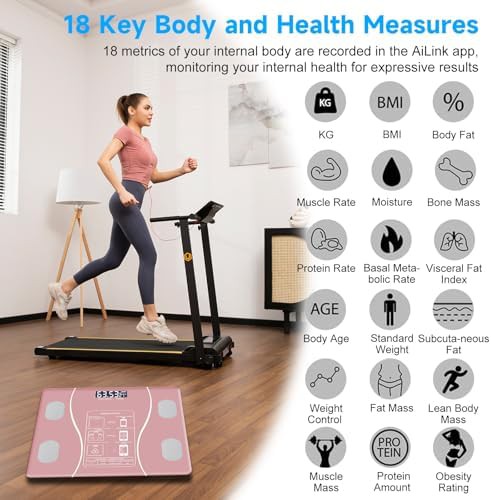 Pink intelligent body fat and BMI scale — photo 3