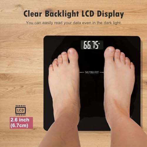 Jet black digital scale for weight loss watchers — photo 4