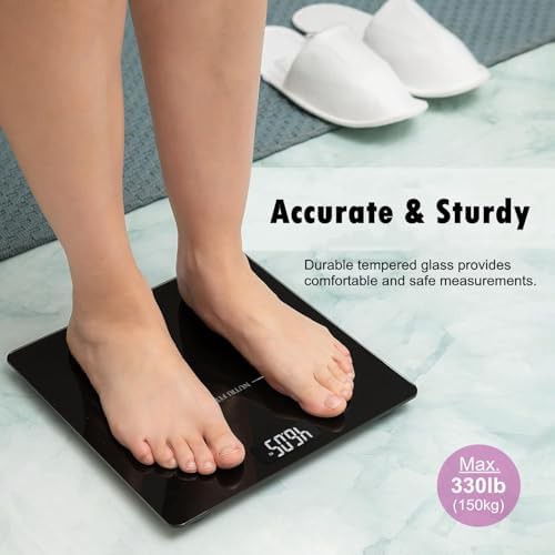 Jet black digital scale for weight loss watchers — photo 5