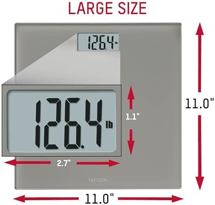 Mid gray tempered glass digital scale — photo 3