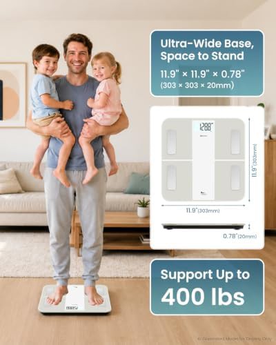 Himaly white rechargeable smart bmi scale — photo 4