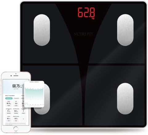 Smart scale with app sync and body fat tracking