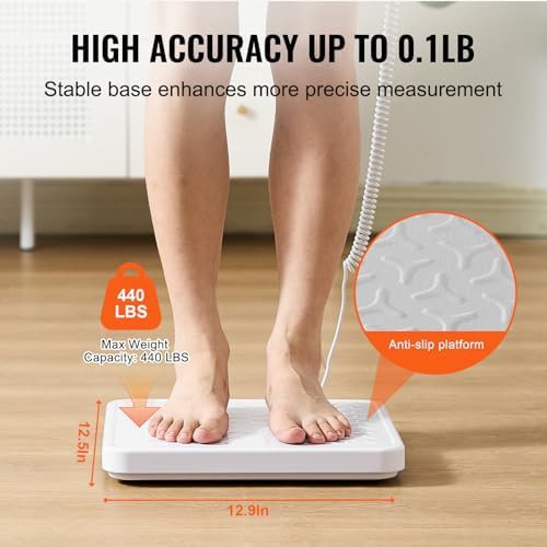 Professional medical scale with 440 lb capacity — photo 3