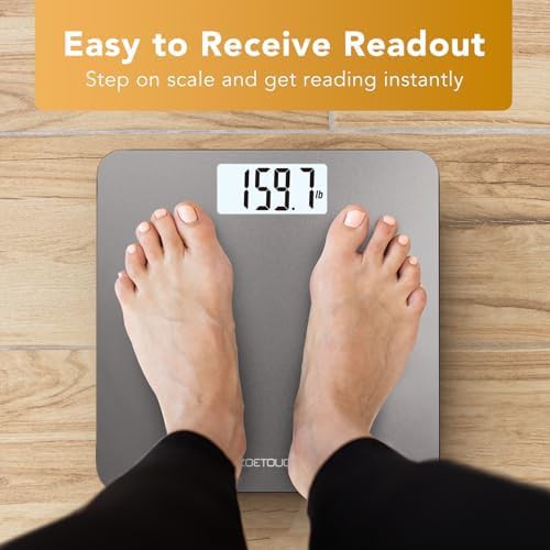 Grey tempered glass scale with backlit LCD — photo 4