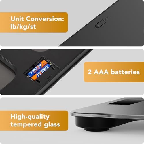 Grey tempered glass scale with backlit LCD — photo 5