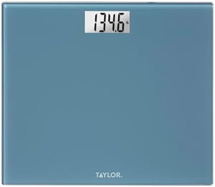 Slate blue extra wide glass scale