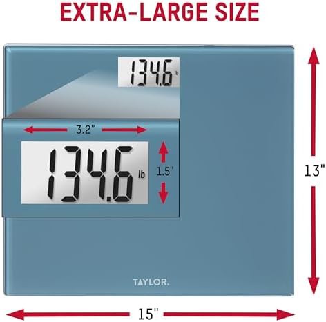 Slate blue extra wide glass scale — photo 3