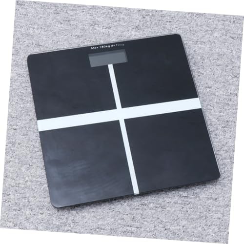 Black glass digital weight scale — photo 3