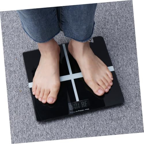 Black glass digital weight scale — photo 4